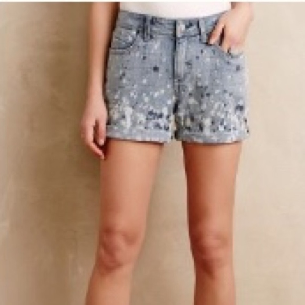 Anthro Pilcro distressed denim shorts